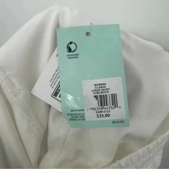 DSG SKORTS WOMENS XL BUNDLE OF TWO STRIDE PURE WHITE PICKLEBALL GOLF TENNIS - Picture 7 of 8